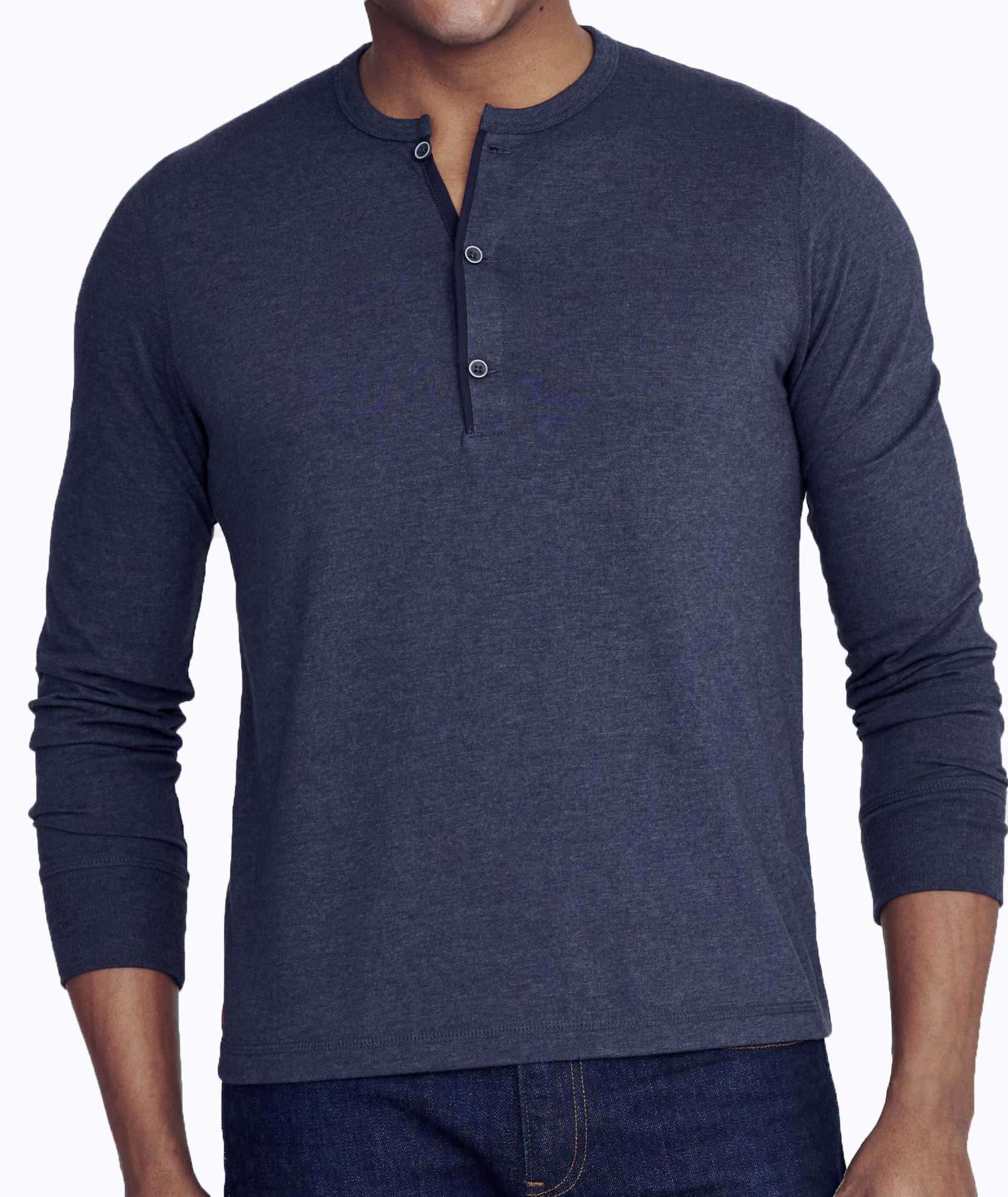 Men's Long Sleeve Textured Henley Shirt - Goodfellow & Co™ : Target