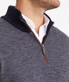 Birdseye Merino Wool Quarter-Zip Sweater - FINAL SALE