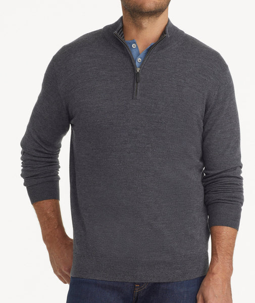 Merino Wool Quarter-Zip Sweater