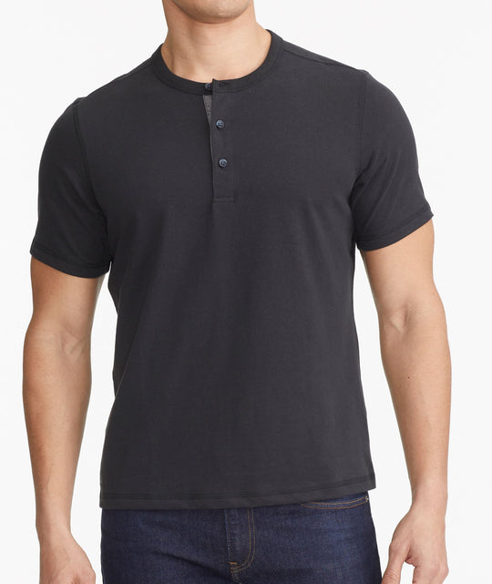 VALSEEL Men's Long Sleeve Henley Shirts, Casual Plain T-Shirt Stylish  Button V Neck Tee Shirt Soft Lightweight Cotton Tops : : Clothing