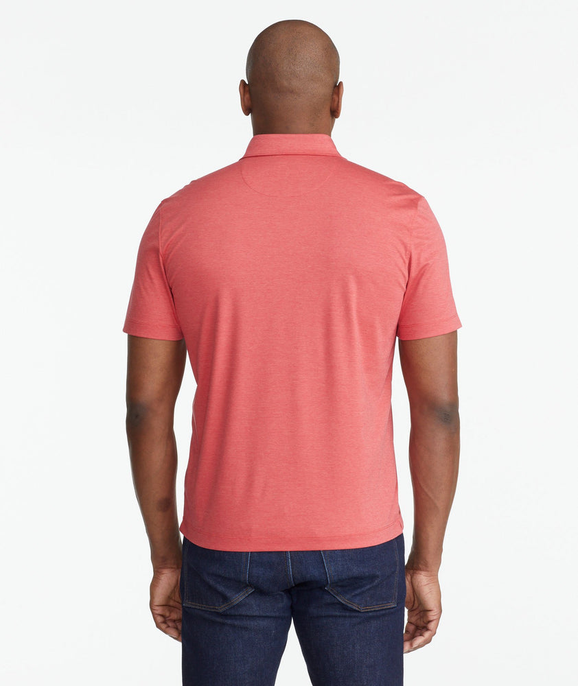 Luxe Wrinkle-Free Pique Polo Red | UNTUCKit Canada